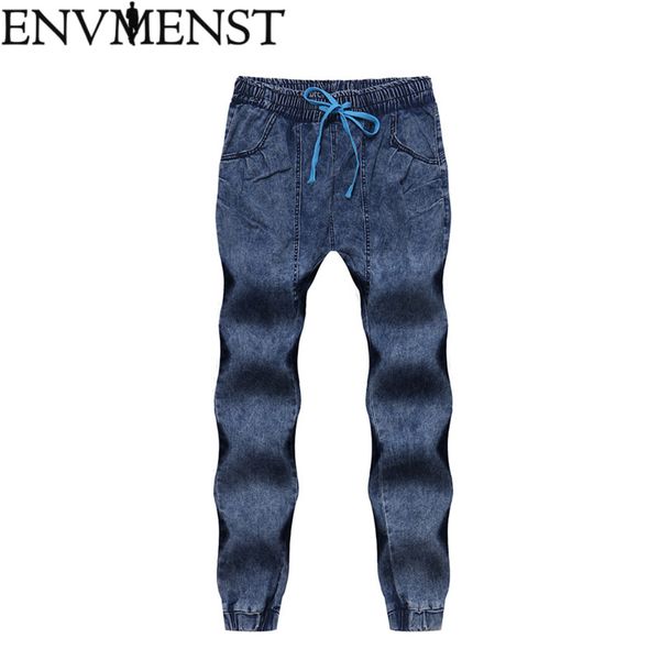 

2018 new men's jeans holes pants fashion style elasticity casual trousers cool stretch man denim full length pants, Blue