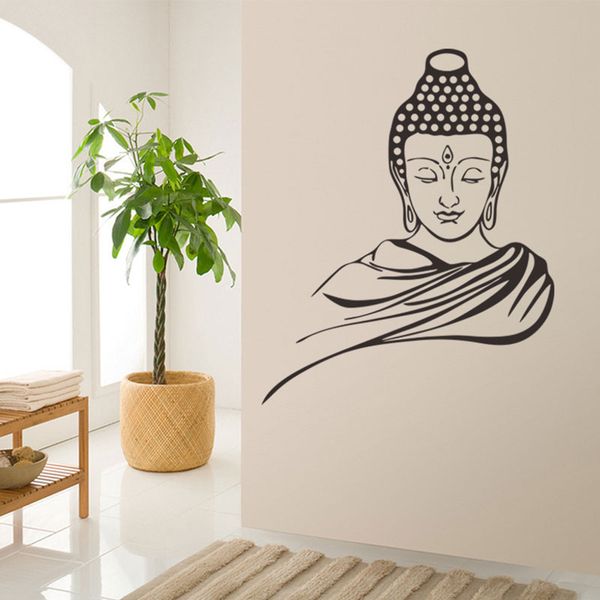 

3d poster classic religion buddhism buddha meditation wall stickers decal vinyl removable wall art home decor