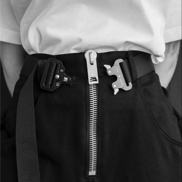 

Четыре типа ALYX Belt Roller Coaster BELT Металлическая кнопка Unisex Hip Hop Swag Brand Men Women Belt ZMM0369-4