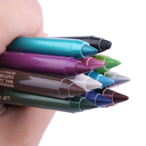 

1pc fashion women long-lasting eye liner pencil pigment white color waterproof eyeliner pen eye cosmetics makeup tools