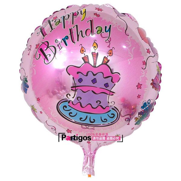 Birthday Letter Party Decorations Balloon Aluminum Film Round Air Balloons Creative Printed Celebrate Repeated Good Quality 0 6lm dd