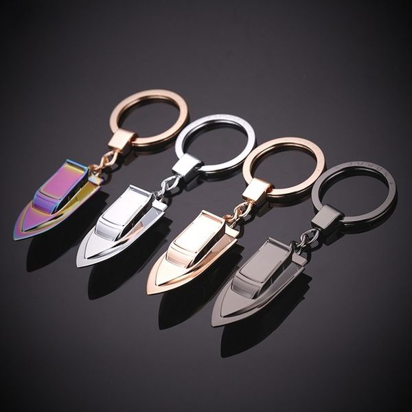 

Top quality Metal Keychain Design Cool Luxury ship Car Key Chain Key Ring chain color pendant For Party Gift Jewelry
