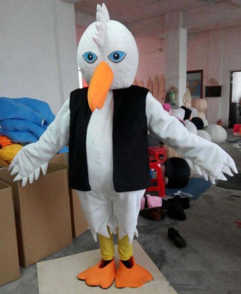 2018 Heißer Verkauf Rapid Pelican Maskottchen Kostüme Film Requisiten zeigen Walking Cartoon Bekleidung Geburtstagsparty