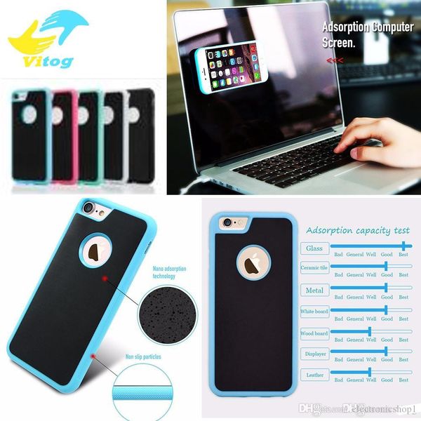 

for s8 plus iphone 7 plus anti-gravity cases for iphone 6 6s plus 5 5s se magical anti gravity nano suction cover adsorbed e124
