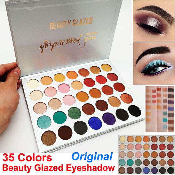 Original Beauty Glazed 35 Farben Lidschatten-Palette Shimmer Matt Make-up Lidschatten Nude Beauty Beeindruckt Sie Palette Brand Cosmetics DHL