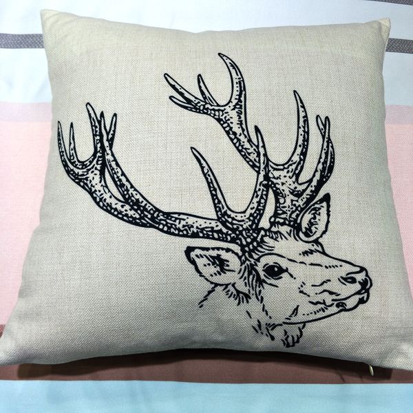 

18x18 inches blank polyester linen pillow case for sublimation print poly burlap pillow cover blanks for diy heat press printing