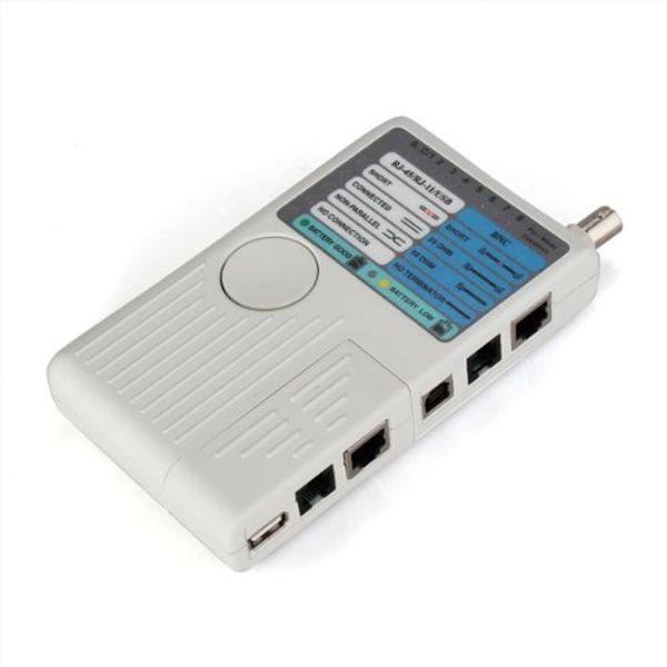 Freeshipping USB Handheld провода RJ45 BNC RJ11 1394 Сеть Ethernet LAN Кабельный тестер