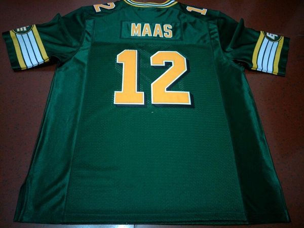 

мужчины эдмонтон эскимосы #12 jason maas белый зеленый реальный полный вышивка колледж джерси размер s-4xl или пользовательские любое имя ил, Black;red