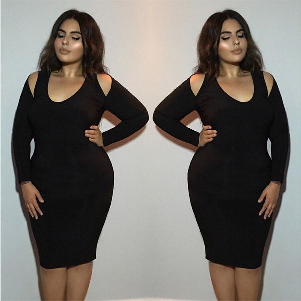 

женин оен плае sexy low cut овок еи плоной ве вободное bodycon пл ѬазмеѬ пл, Black;gray