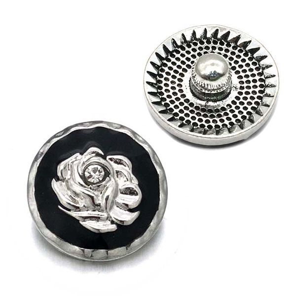 

высокая qualit цветок кнопка w112 18мм 20мм горный хрусталь металла стопорного кнопки ожерелье браслет ювелирных изделий для ювелирных издел