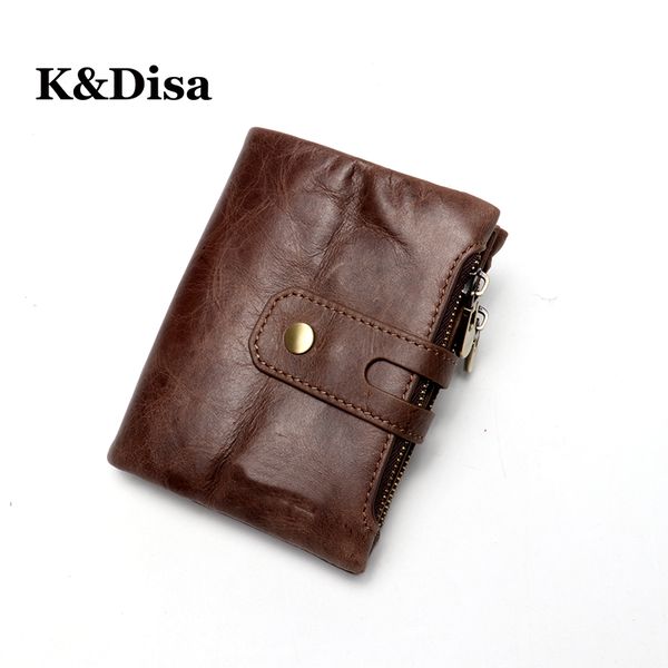 Classic Coin Pouch For Men made with Genuine Leather Zippered Coin Purse