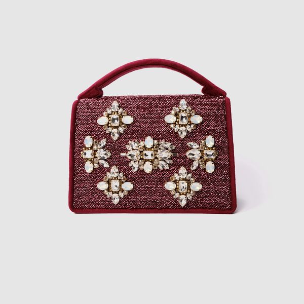 

local focal three-color flower elegant bag