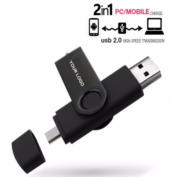 

2 в 1 Micro + USB2.0 флэш-накопитель OTG 32 ГБ флэш-накопитель внешняя память для android сотовы