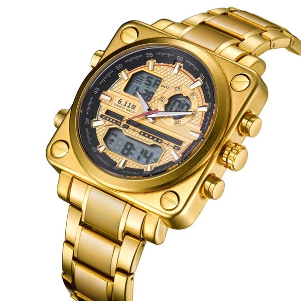 

mens quartz analog watch luxury fashion sport wristwatch stainless male watches relogio watch men fashion sport quartz clock, Slivery;brown