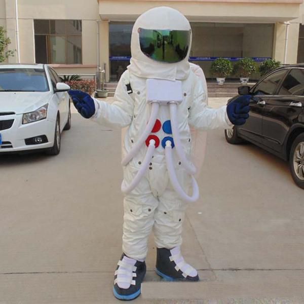 2018 Vendita calda un costume mascotte astronauta adulto con uniforme bianca da indossare per adulti