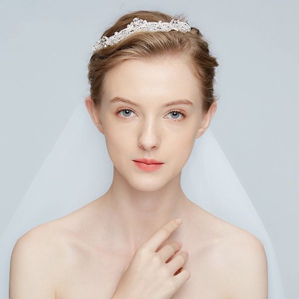 Fashion Silver Crystal Bridal Small Hair Tiara Wedding Party Prom