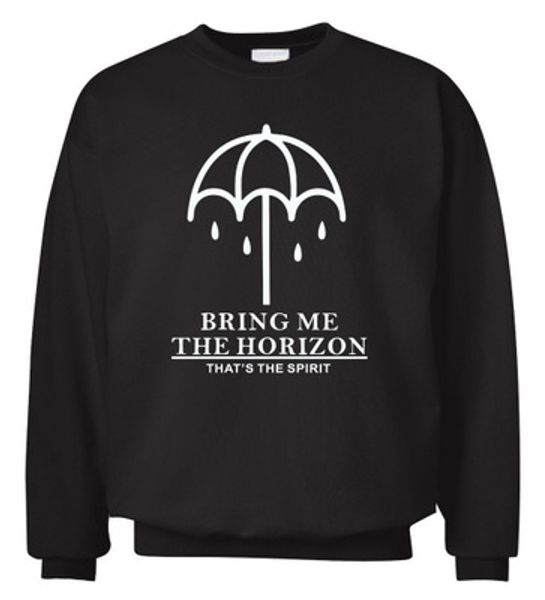 

men sweatshirt bring me the horizon printed spring winter fleece hoody men's sportswear harajuku fashion tracksuits brand male, Black