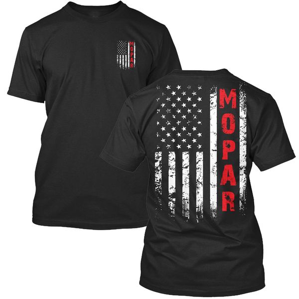

Mopar Us Flag Футболка Мужская с двух сторон хлопок повседневная футболка США размер S-3XL