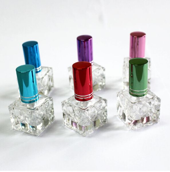 

wholesale 10ml glass perfume bottles spray refillable atomizer thick glass scent packaging bottle vials cosmetic bottle