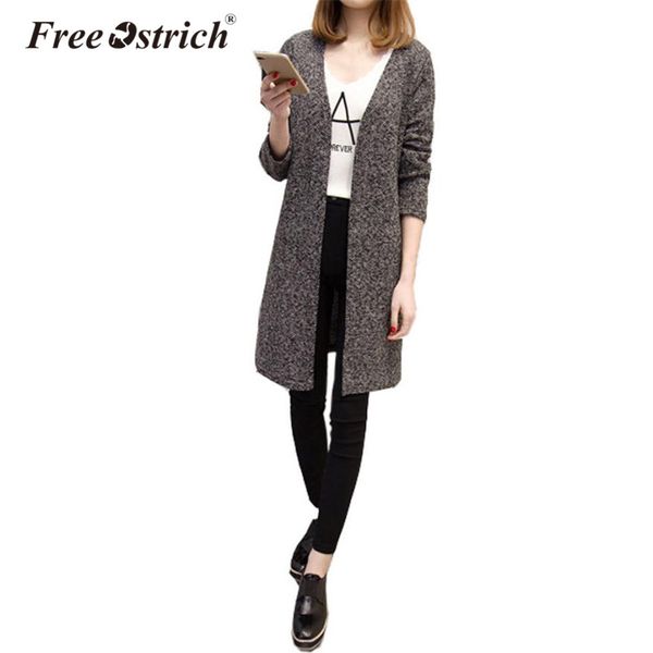 

ostrich 2018 plus size cardigans sweater for woman oversized full sleeve xl 2xl 3xl girls autumn knitted sweater sep27, White;black