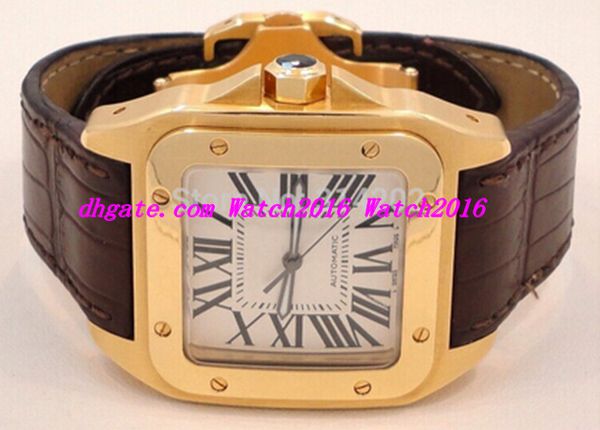 

luxury watches 18k yellow gold men's watch 2657 w20071y1 100 wristwatches automatic watches men men's watch, Slivery;brown