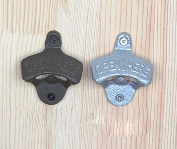 

vintage bronze silver wall mounted bottle opener for wine beer soda glass cap bottle kitchen bar gift
