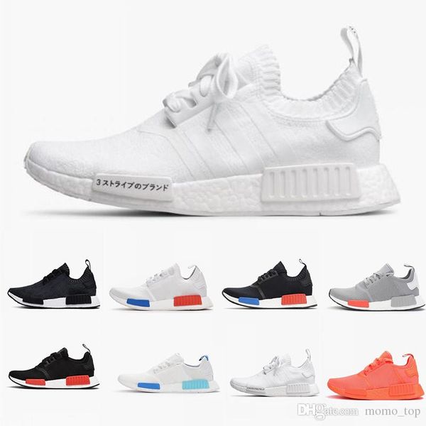 

2019 Wholesale R1 Shoes Discount Cheap Japan white red Runner R1 Primeknit PK Low Men's & Women's shoes Classic Fashion Sports Bra