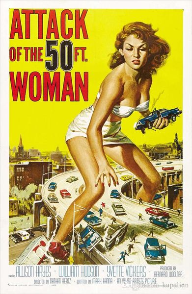 

Attack Of The 50 Foot Woman Art Posters Print Photopaper 16 24 36 47 inches