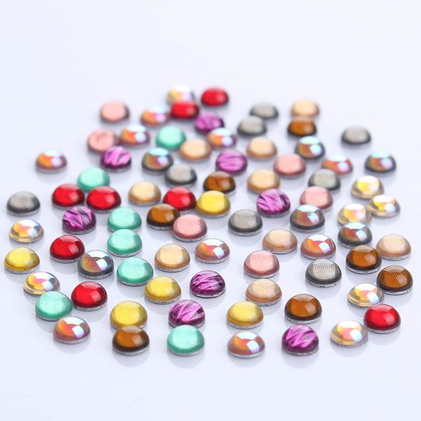 

20pcs/bag colorful flat bottom nail rhinestone crystal 3mm 3d nail decoration manicure diy art decoration, Silver;gold