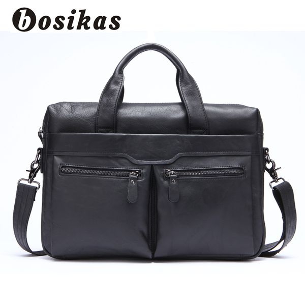 Para De BOSIKAS Maletín Hombres Bolsos Para Genuino Cuero Compre q6Fw8xOP6