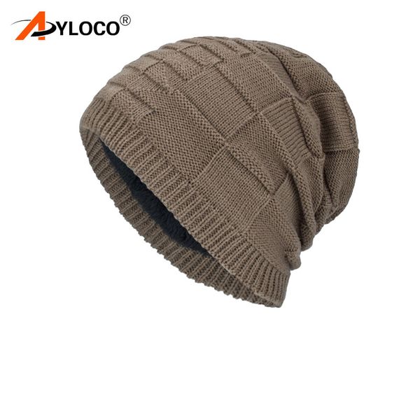 

outdoor beanies knit men's winter hat caps skullies bonnet winter hats for men women beanie warm baggy sports hat fleece