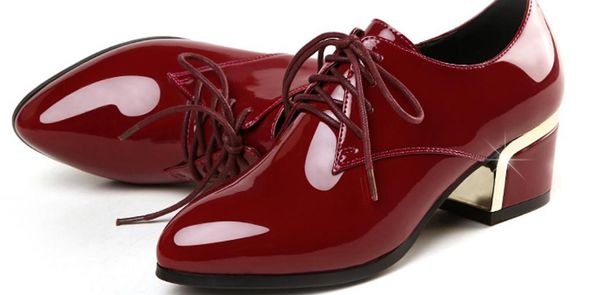 

women's shoes in spring and autumn pointed end high coarse heel@786, Black
