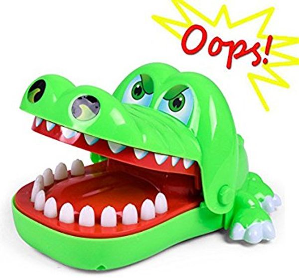 Bulldog Coccodrillo Morso Di Squalo Bocca divertente Dito Gioco Divertente Novità Giocattolo Gag