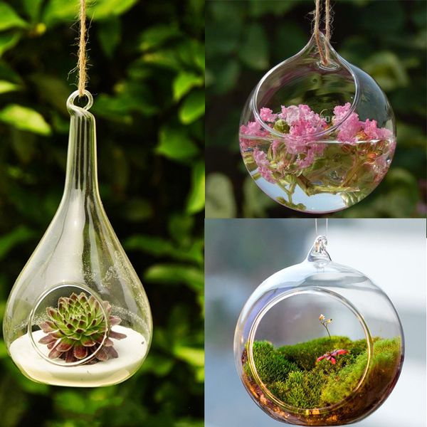 

transparent wall hanging glass ball vase multi use flower hydroponic vase micro landscape diy bottle candlestick home diy decor