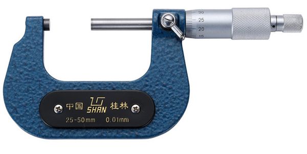 Freeshipping Micrômetro Externo 0-25 / 25-50 / 50-75 / 75-100mm Carboneto De Liga de Carboneto Vernier Caliper Micrômetro Para Ferramentas de Medição de Espessura