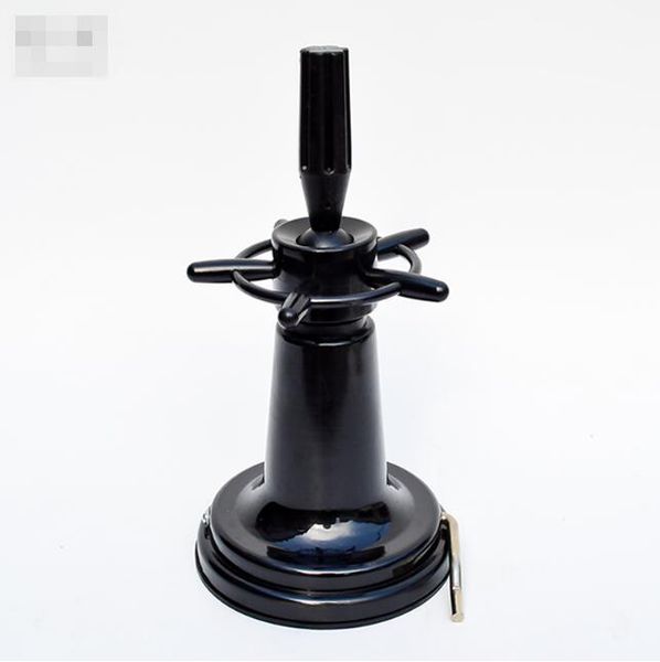 

black sucker stand deskwig support model head sucker holder general type adjustable height plastic table stand, White