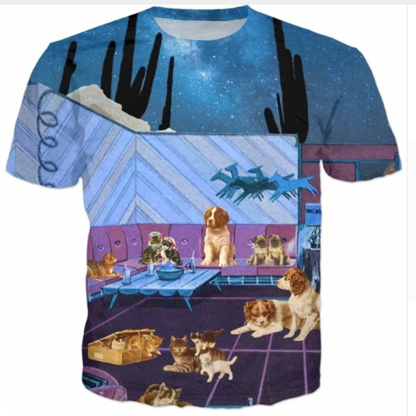 

как кошки и собаки футболка tumblr с коротким рукавом собака harajuku tee девушка любитель кошка и собака наряды графический стиль одежда фу, White;black