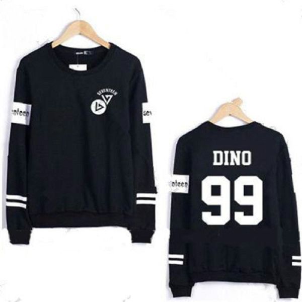 

mainlead kpop seventeen pullover 1. mini 17 karat kapuzenpulli wonwoo vernon, Black