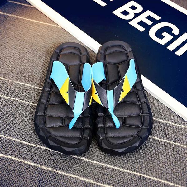 

good quality flip flops men sandals shoes for casual walking beach slides eva massage slippers designer flats male summer mens shoes, Black