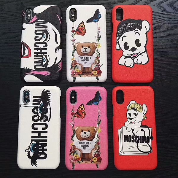 

2018 New Cute bear dog Phone case for iphone x back Cover protector for iphone 6 6s 7 7p 8 plus TPU Cases