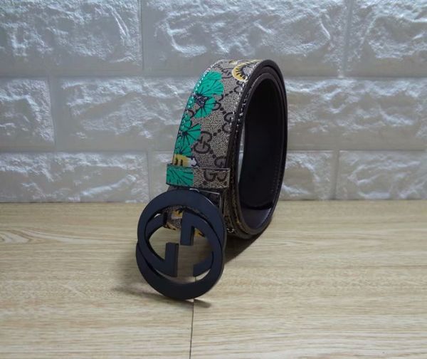 

2018designer's jeans for men and women with buckles foreign trade men and women and fashion leisure belt transport, Black;brown