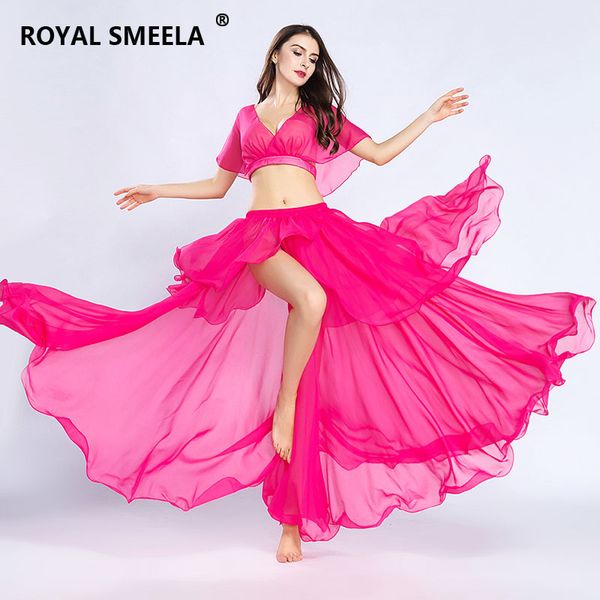 

belly dance costumes for women practice wear short-sleeve long skirt dancer performance show clothes zh8810, Black;red