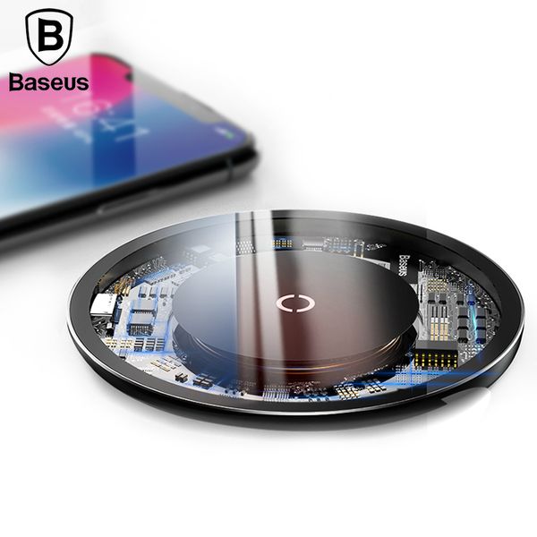 

Baseus 10W Qi Wireless Charger for iPhone X/8 Visible Fast Wireless Charging pad for Samsung S9/S9+ S8 Note 9 9+ 8 Xiaomi Huawei