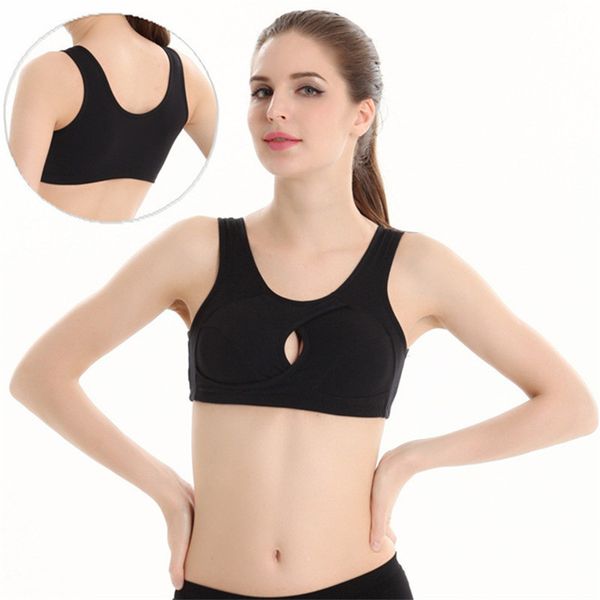 

2018 new women yoga bra sports bra for running gym fitness athletic bras padded push up tank for girls /l/xl high quality, White;black