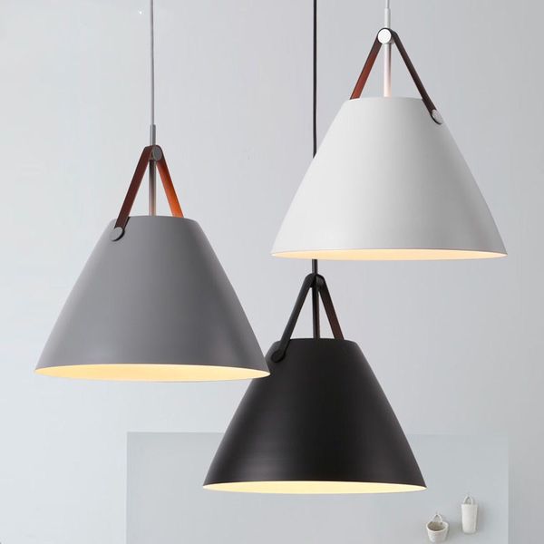 

modern nordic minimalist aluminum pendant lights led hanglamp living dinning room kitchen bar macaron loft pendant light fixture