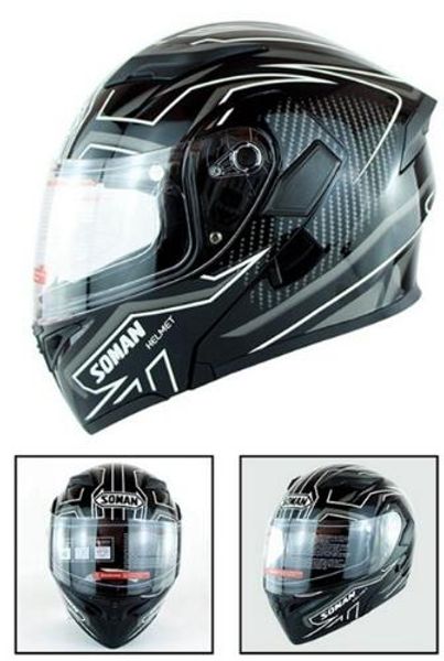 Motorcycle Helmets Flip Up Built-in Bluetooth Double Lens Capacete Motor Helmets