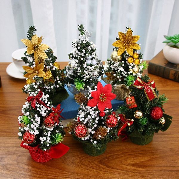 

20cm mini christmas tree decor desk table decor small party ornaments xmas gift