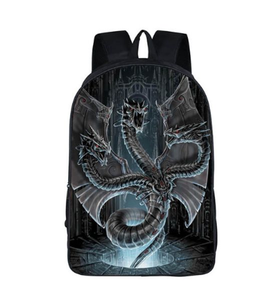

16 inch magic dragon dinosaur backpack for teenager animals backpacks kids schoolbags boys school bags daily backpack book bag
