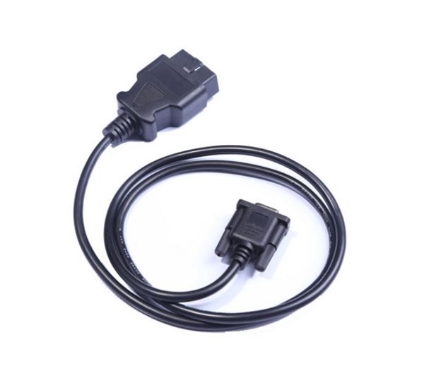 

obd2 cable 16pin to db 9pin serial rs232 obd ii db9 to 16p dhl shipping 10pcs/lot