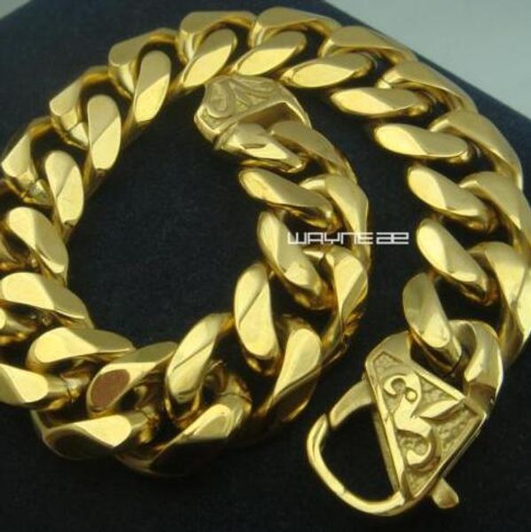 

Прохладный Высокое Качество Позолоченные Мужские Нержавеющей Стали Снаряженная